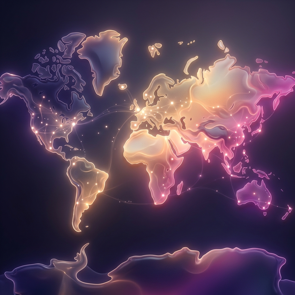 Abstract Map Illustration